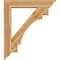 Ekena Millwork Merced Traditional Rough Sawn Bracket w/ Offset Brace, Western Red Cedar, 8"W x 42"D x 48"H BKT0806X42X48MRC01RWR - alternate 3